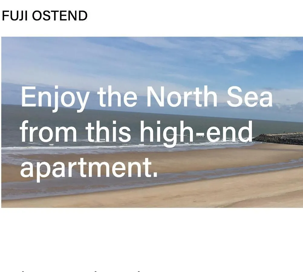 Geniet Van De Zee Met Dit Top-Appartement Fuji Ostend Apartment