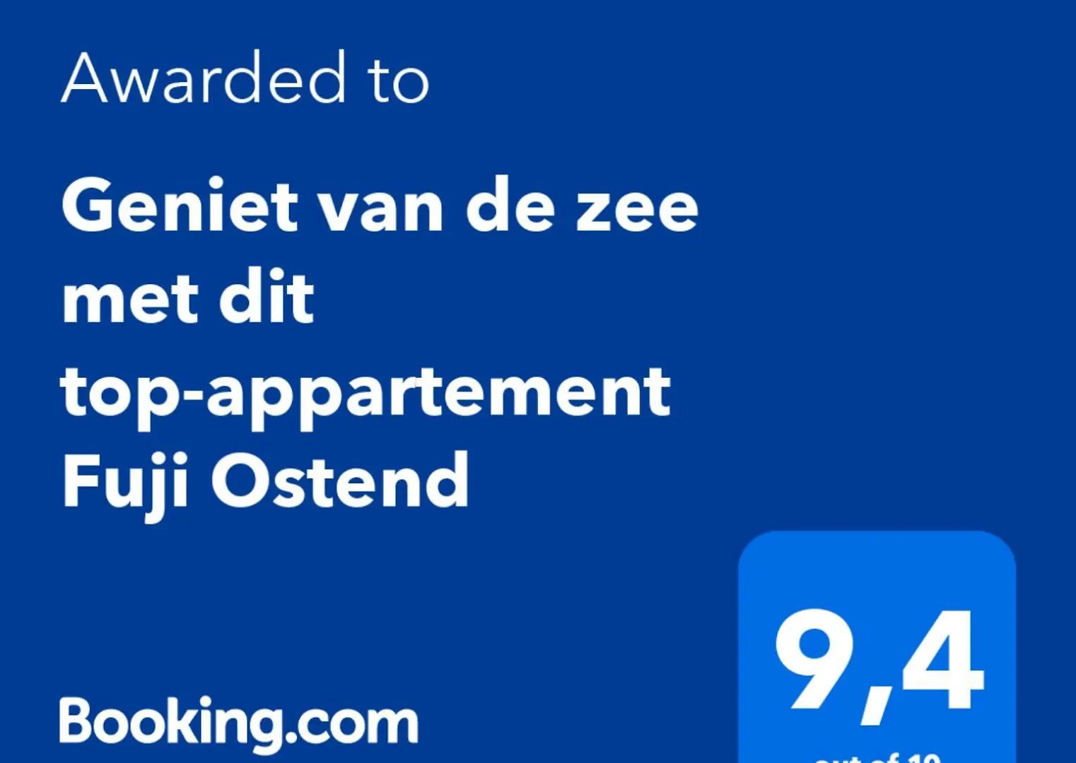 Apartment Geniet Van De Zee Met Dit Top-Appartement Fuji Ostend